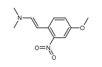 5-methoxy-trans-2-[β-(dimethylamino)vinyl]-nitrobenzene Structure