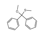 α-methoxy-α-(methylthio)diphenylmethane结构式