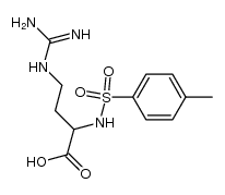 γ-Guanidino-L-α-tosylamino-buttersaeure Structure