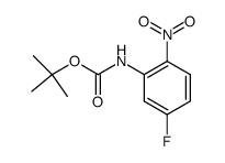 tert-butyl 5-fluoro-2-nitrophenylcarbamate Structure
