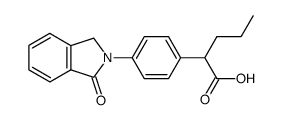 1-oxo-2-{p-[(α-propyl)-carboxymethyl]-phenyl}-isoindoline结构式