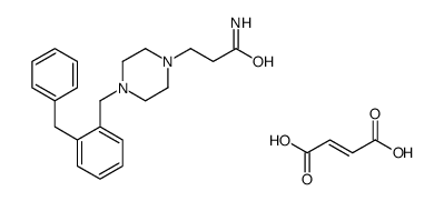 3-[4-[(2-benzylphenyl)methyl]piperazin-1-yl]propanamide,(E)-but-2-enedioic acid Structure