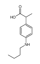 2-[4-(butylamino)phenyl]propanoic acid结构式