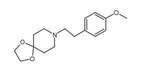 8-(4-methoxyphenethyl)-1,4-dioxa-8-azaspiro[4.5]decane结构式