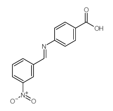 Benzoic acid,4-[[(3-nitrophenyl)methylene]amino]-结构式