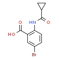 5-BroMo-2-[(cyclopropylcarbonyl)aMino]benzoic Acid Structure