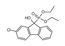 diethyl (2-chloro-9-hydroxy-9H-fluoren-9-yl)phosphonate结构式