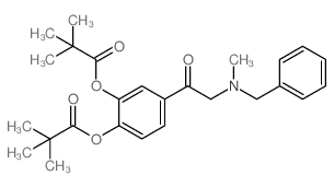 4-(2-(BENZYL(METHYL)AMINO)ACETYL)-1,2-PHENYLENE BIS(2,2-DIMETHYLPROPANOATE) Structure