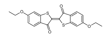 6,6'-diethoxy-trans-thioindigo Structure