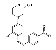 2,2'-[[3-chloro-4-[(4-nitrophenyl)azo]phenyl]imino]bisethanol结构式