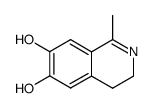 1-methyl-6,7-dihydroxy-3,4-dihydroisoquinoline结构式