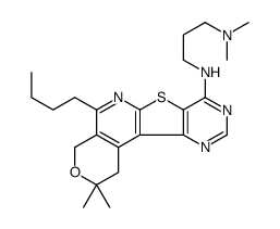 (6-chloro-2-methoxy-acridin-9-ylsulfanyl)-acetic acid结构式