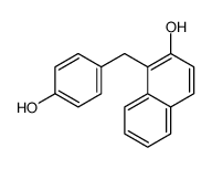 1-[(4-hydroxyphenyl)methyl]naphthalen-2-ol结构式