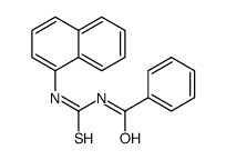 N-((1-naphthalenylamino)thioxomethyl)-Benzamide结构式