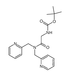 Boc-Gly-bis[(2-pyridyl)methyl]amine Structure