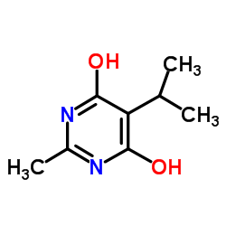 4(1H)-Pyrimidinone,6-hydroxy-2-methyl-5-(1-methylethyl)-(9CI) Structure