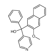 (3-methoxy-naphthalen-2-yl)-phenyl-pyridin-4-yl-methanol结构式