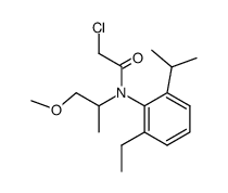 2-Chloro-N-(2-ethyl-6-isopropyl-phenyl)-N-(2-methoxy-1-methyl-ethyl)-acetamide结构式