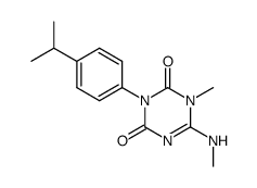 3-(4-isopropyl-phenyl)-1-methyl-6-methylamino-1H-[1,3,5]triazine-2,4-dione结构式