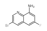 8-氨基-3-溴-6-氟喹啉结构式