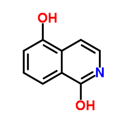 1,5-二羟基异喹啉结构式