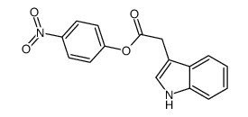(4-nitrophenyl) 2-(1H-indol-3-yl)acetate结构式