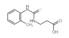 3-[(2-methylphenyl)thiocarbamoylamino]propanoic acid结构式