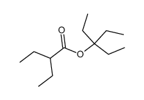 2-ethyl-butyric acid-(1,1-diethyl-propyl ester)结构式