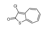 3-chlorocyclohepta[b]thiophen-2-one Structure