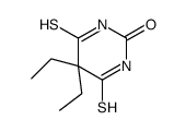 5,5-diethyl-4,6-bis(sulfanylidene)-1,3-diazinan-2-one Structure