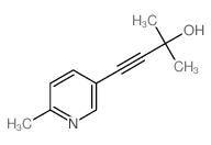 3-Butyn-2-ol, 2-methyl-4-(6-methyl-3-pyridinyl)- (9CI) Structure