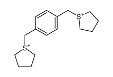 1-[[4-(thiolan-1-ium-1-ylmethyl)phenyl]methyl]thiolan-1-ium结构式