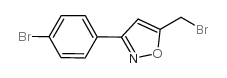 5-(BROMOMETHYL)-3-(4-BROMOPHENYL)ISOXAZOLE structure