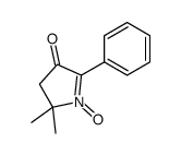 2,2-dimethyl-1-oxido-5-phenyl-3H-pyrrol-1-ium-4-one结构式