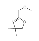 2-(methoxymethyl)-4,4-dimethyl-5H-1,3-oxazole结构式