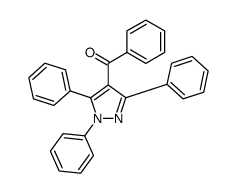 phenyl-(1,3,5-triphenylpyrazol-4-yl)methanone结构式