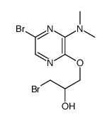 1-bromo-3-[5-bromo-3-(dimethylamino)pyrazin-2-yl]oxypropan-2-ol结构式
