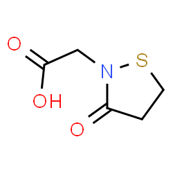 2-Isothiazolidineaceticacid,3-oxo-(9CI) Structure