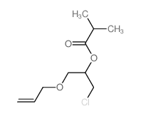 Propanoic acid,2-methyl-, 1-(chloromethyl)-2-(2-propen-1-yloxy)ethyl ester结构式