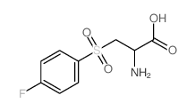 L-Alanine,3-[(4-fluorophenyl)sulfonyl]- structure