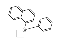 1-naphthalen-1-yl-1-phenylsiletane Structure