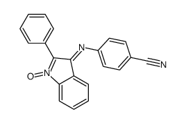 4-[(1-oxido-2-phenylindol-1-ium-3-ylidene)amino]benzonitrile Structure