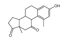 3-hydroxy-1-methyl-1,3,5(10)-estratriene-11,17-dione结构式