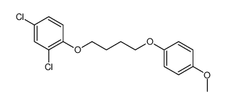 2,4-dichloro-1-[4-(4-methoxyphenoxy)butoxy]benzene结构式