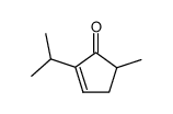 2-Isopropyl-5-methyl-2-cyclopentene-1-one结构式