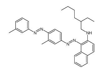 N-(2-ethylhexyl)-1-[[3-methyl-4-[(3-methylphenyl)azo]phenyl]azo]naphthalen-2-amine structure