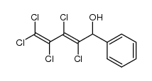 1,1,2,3,4-Pentachlor-5-phenyl-pentadien-(1,3)-ol-(5)结构式