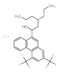 1-[2,4-bis(trifluoromethyl)phenanthren-9-yl]-2-(dipropylamino)ethanol结构式
