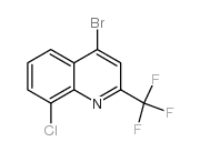 4-溴-8-氯-2-(三氟甲基)喹啉结构式