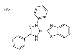 2-(2,5-diphenyl-1H-tetrazol-1-ium-3-yl)-1,3-benzothiazole,bromide结构式